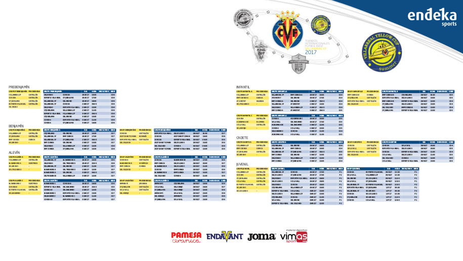 YA PODEIS CONSULTAR EL CALENDARIO DE LA #YELLOWCUPSUMMER17