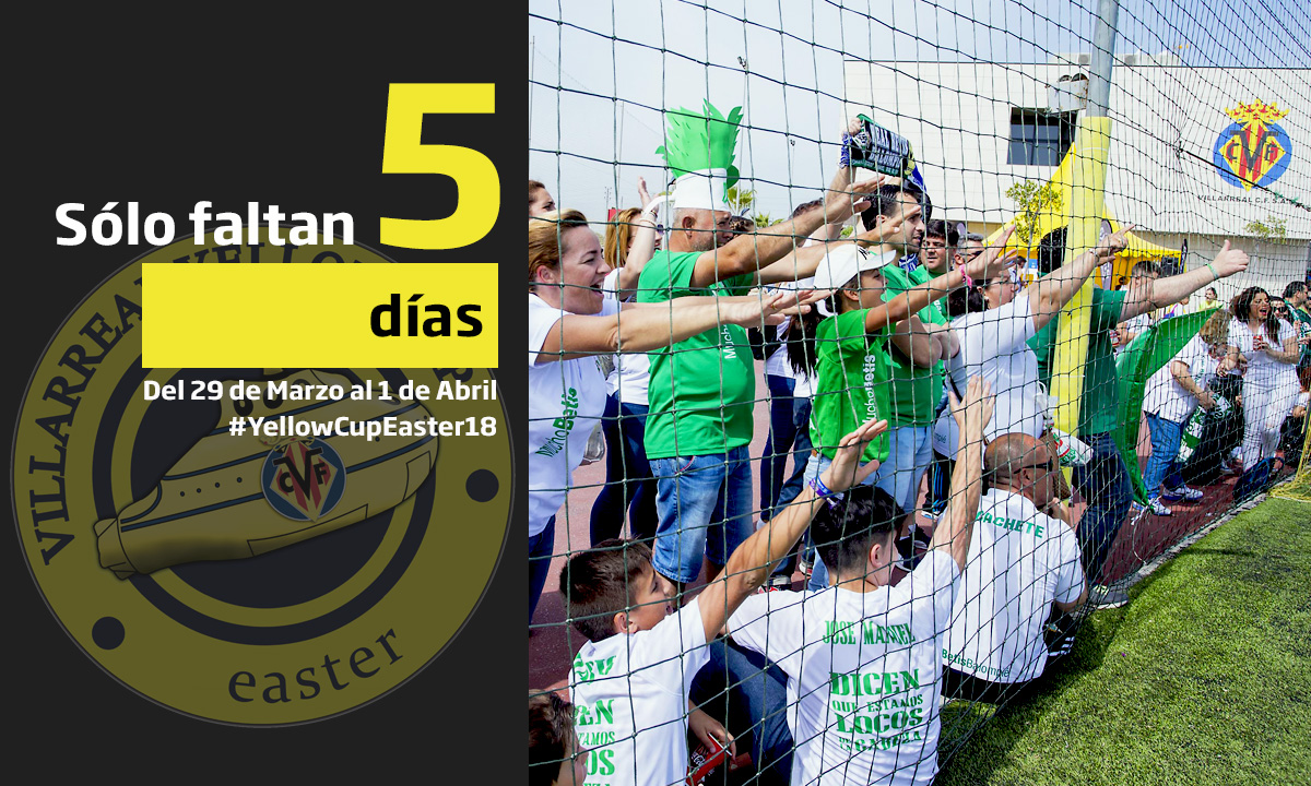 ¡A SÓLO CINCO DÍAS PARA LA #YELLOWCUPEASTER18!