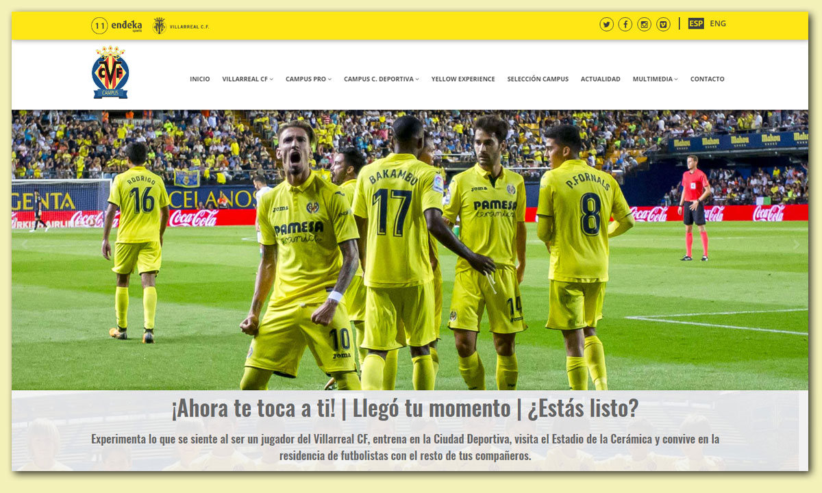 LA NUEVA WEB DEL CAMPUS DEL VILLARREAL CF YA ESTA ONLINE