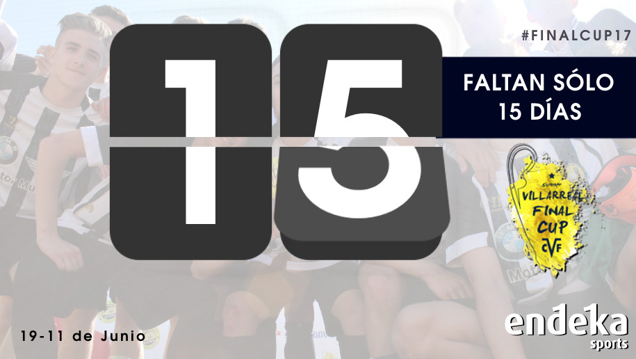 CUENTA ATRÁS PARA LA #FINALCUP17. ¡FALTAN SÓLO DOS SEMANAS!